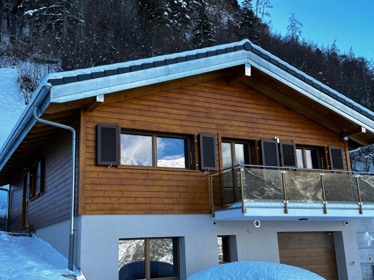 Chambres D'Hotes Les Louettes A Sapinhaut Canton Du Valais Saxon Eksteriør bilde